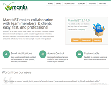 Tablet Screenshot of demo.mantisbt.org